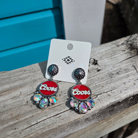 Coors Rhinestone Earrings