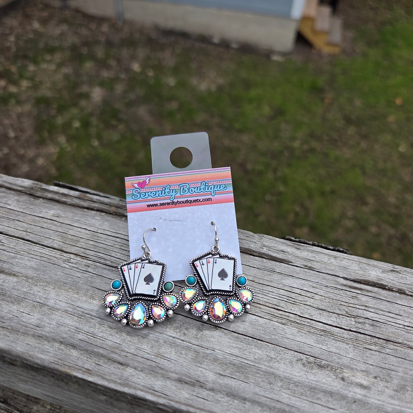 Poker Night Earrings
