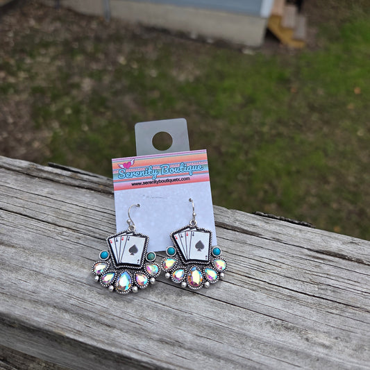 Poker Night Earrings