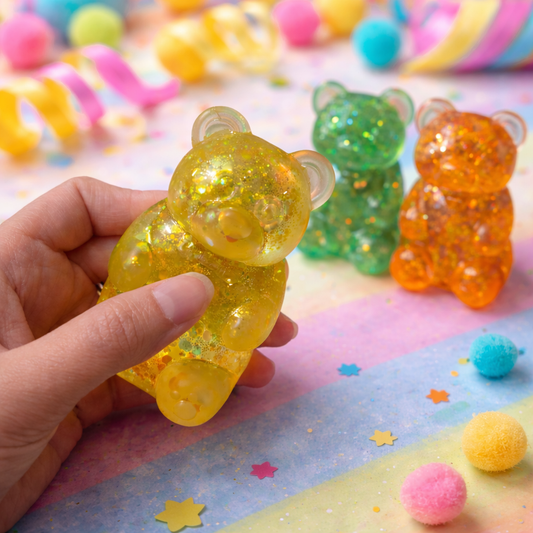 Squishy Glitter Gummy Bear