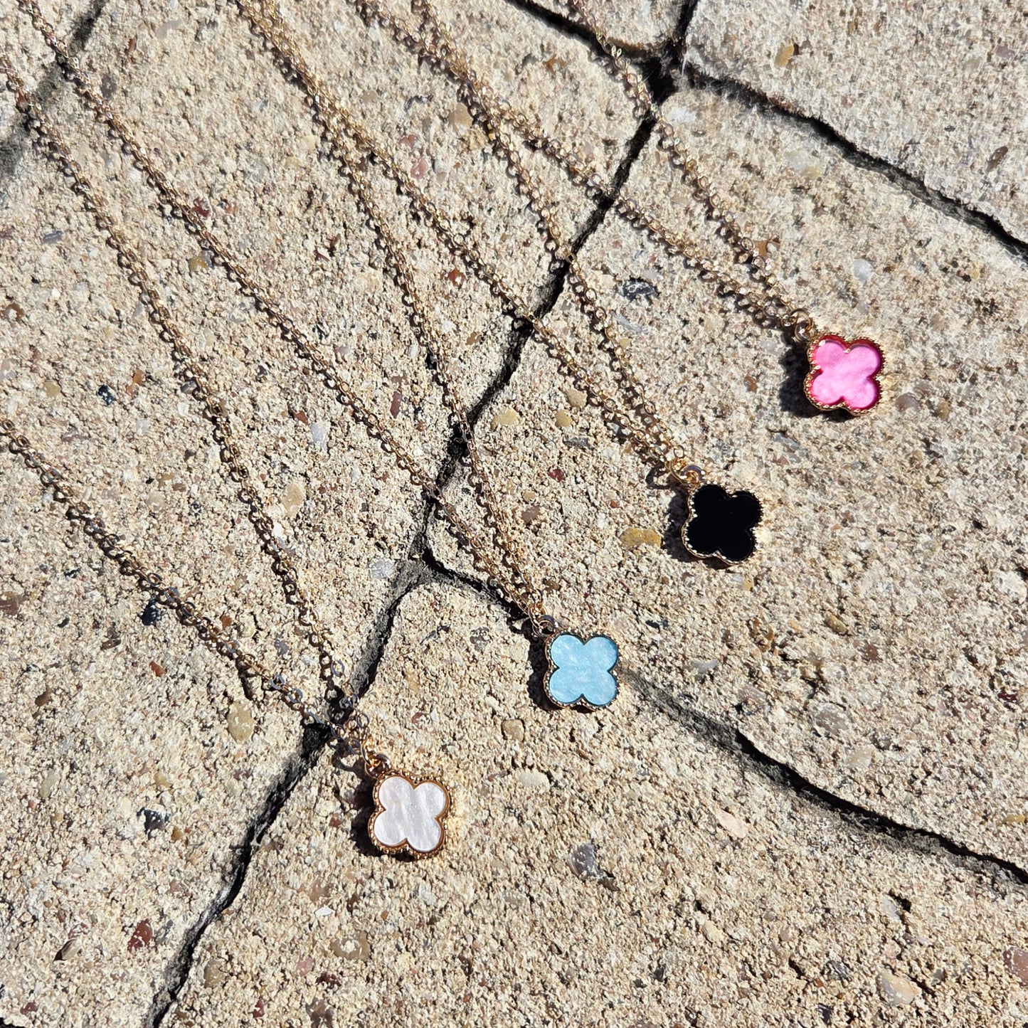 Colorful Clover Necklace