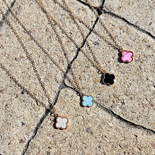 Colorful Clover Necklace