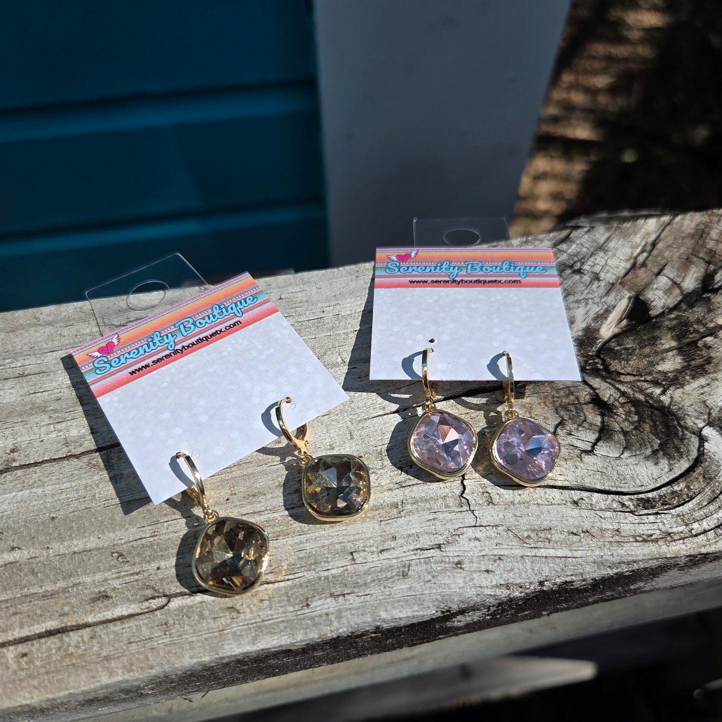 Cushion Cut Huggie Earrings