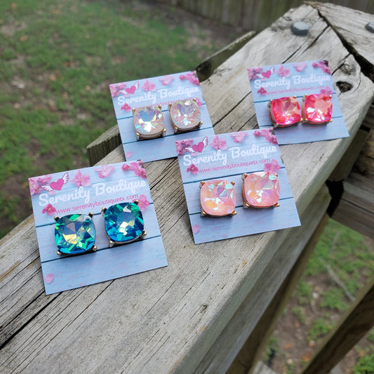 Bling Cushion Studs