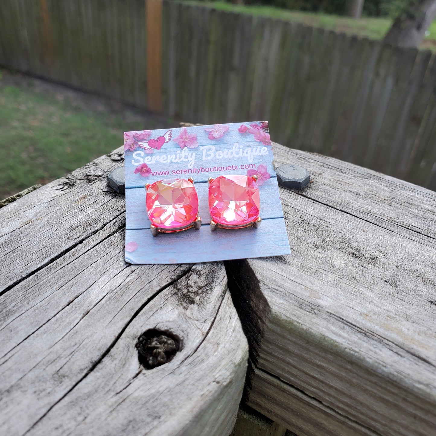 Bling Cushion Studs