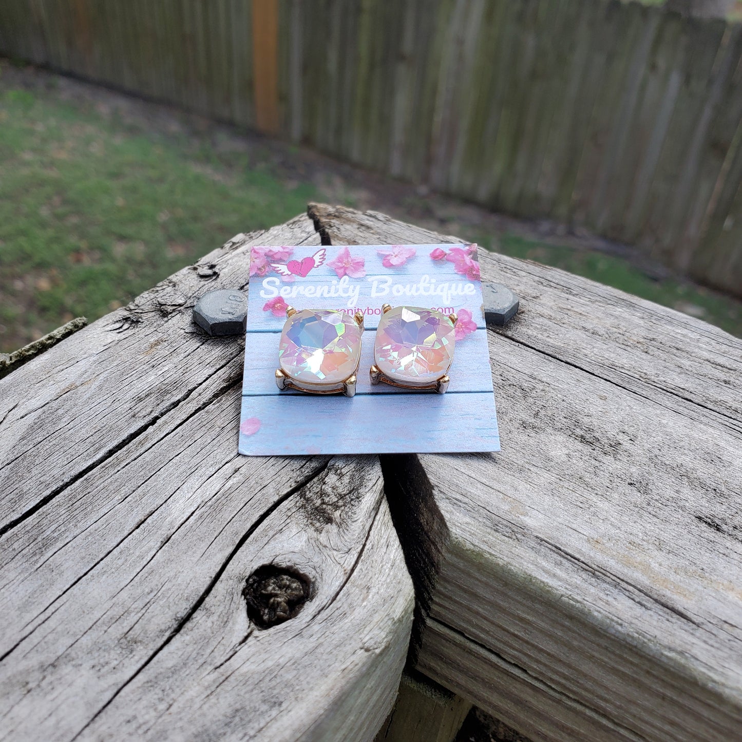 Bling Cushion Studs