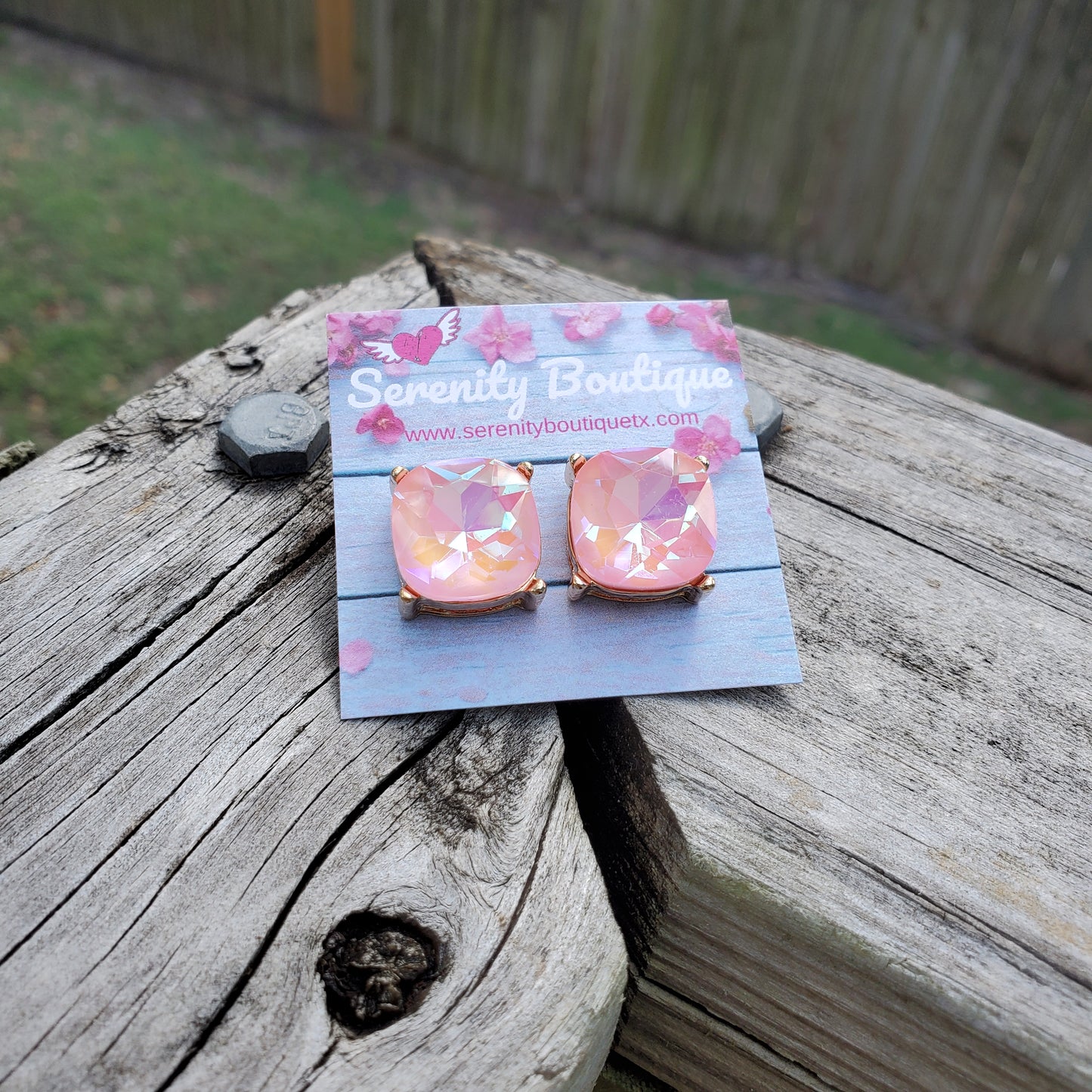 Bling Cushion Studs