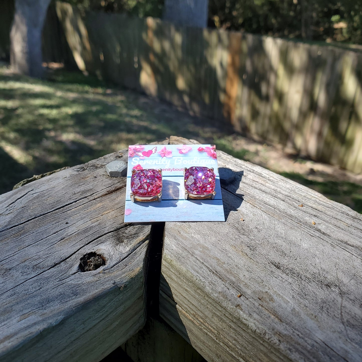 Bling Cushion Studs