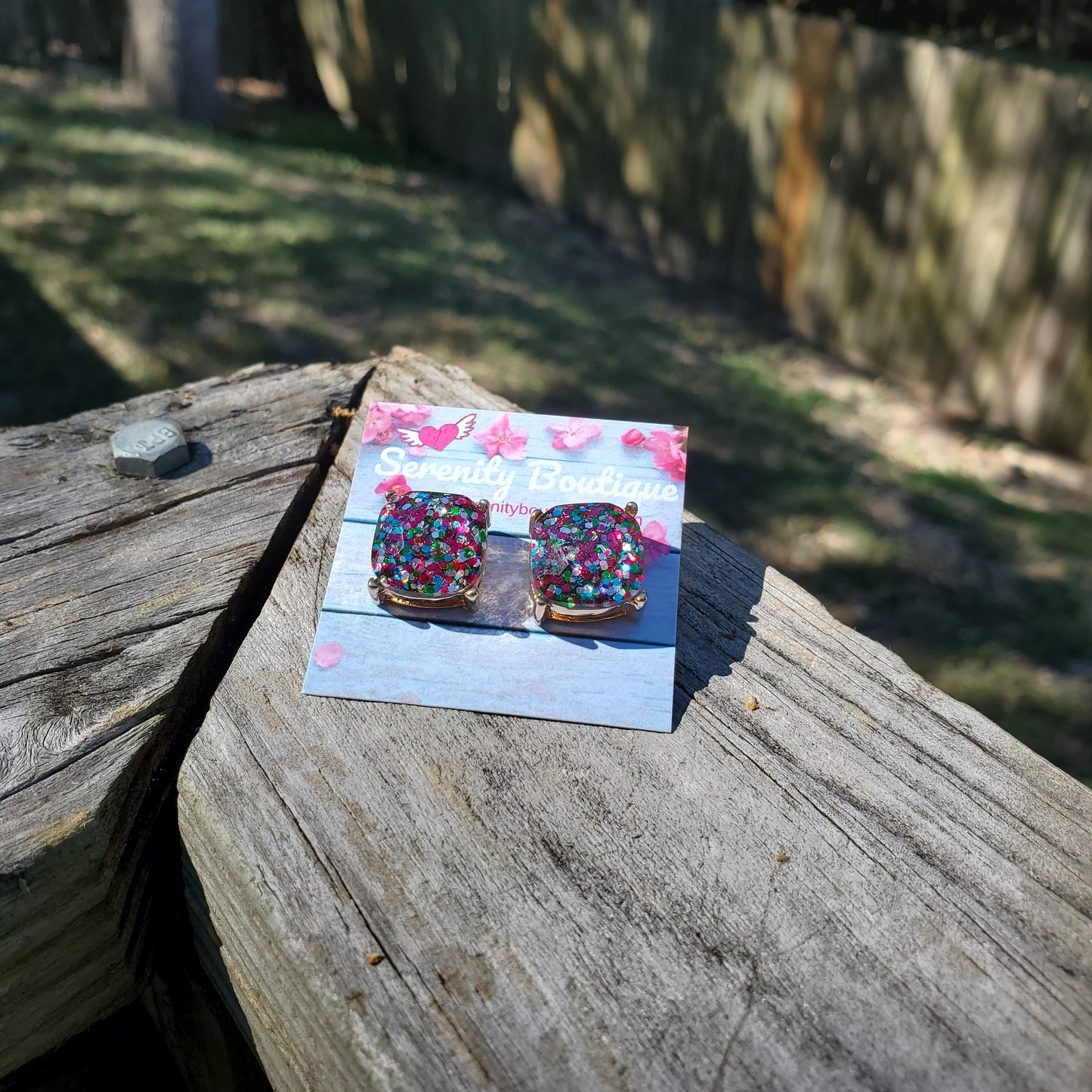 Bling Cushion Studs