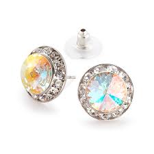 Crystal Rhinestone Stud Earrings