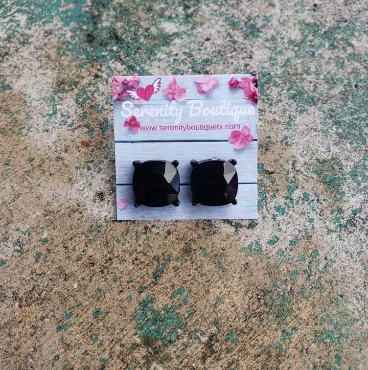 Bling Cushion Studs
