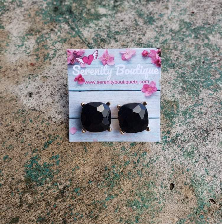 Bling Cushion Studs