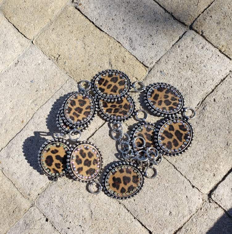 Glitzy Leopard Belt