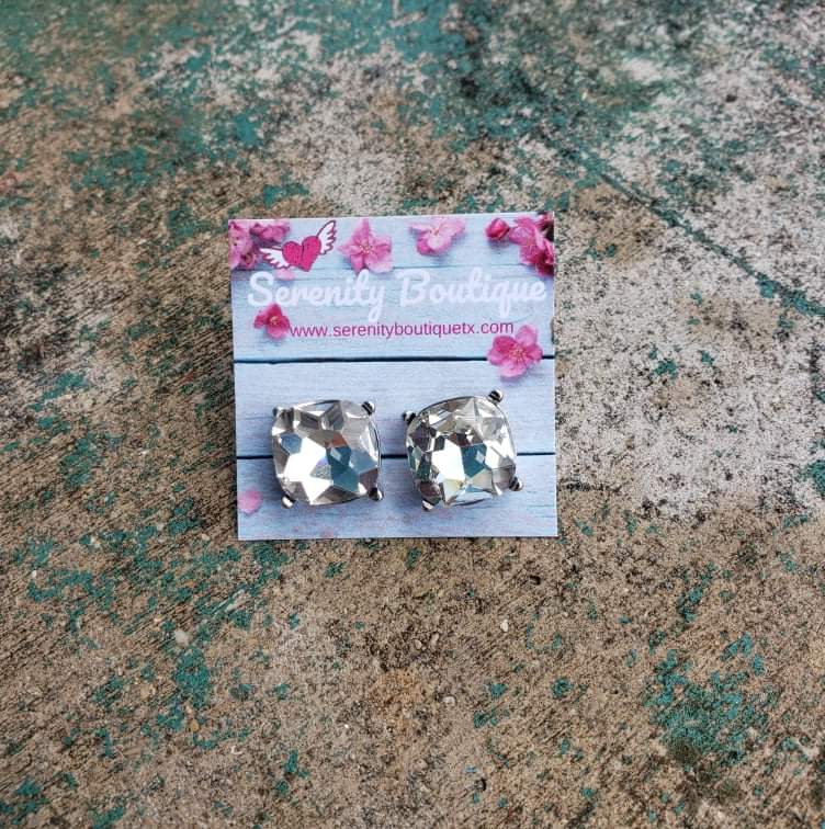 Bling Cushion Studs