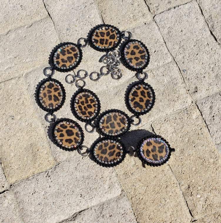 Glitzy Leopard Belt
