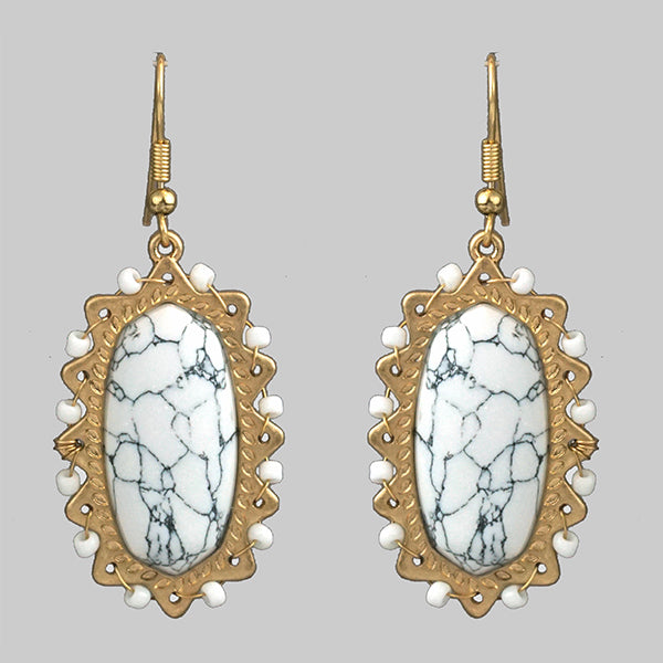 Vintage Stone Earrings