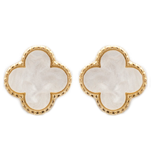 Quatrefoil Stud Earrings