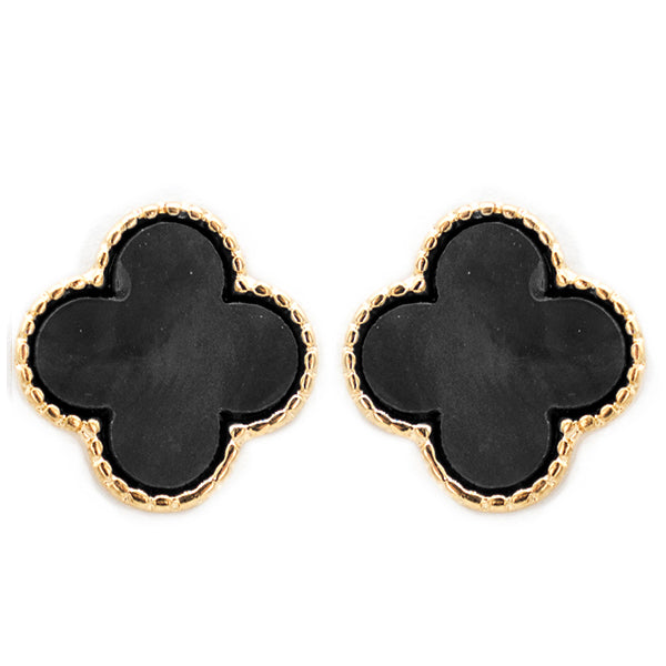 Quatrefoil Stud Earrings