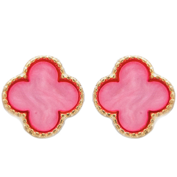 Quatrefoil Stud Earrings