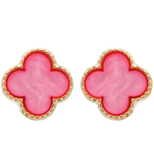 Quatrefoil Stud Earrings