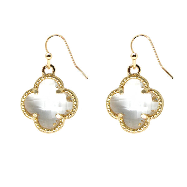 Crystal Clover Earrings