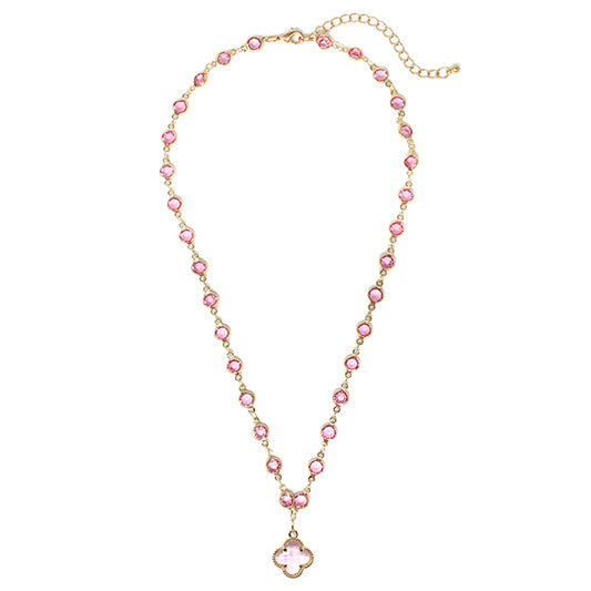 Crystal Clover Necklace
