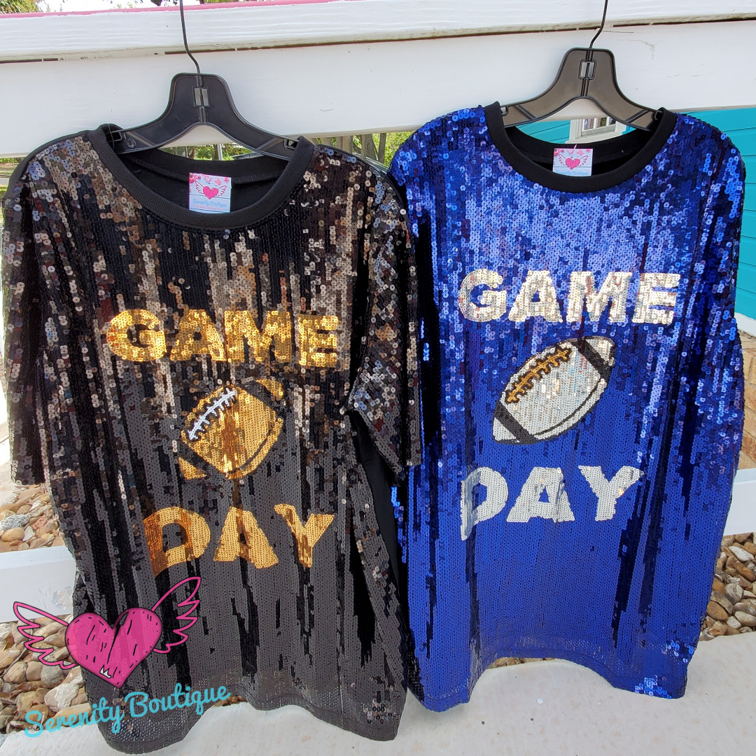 Football Game Day Over Size Tee