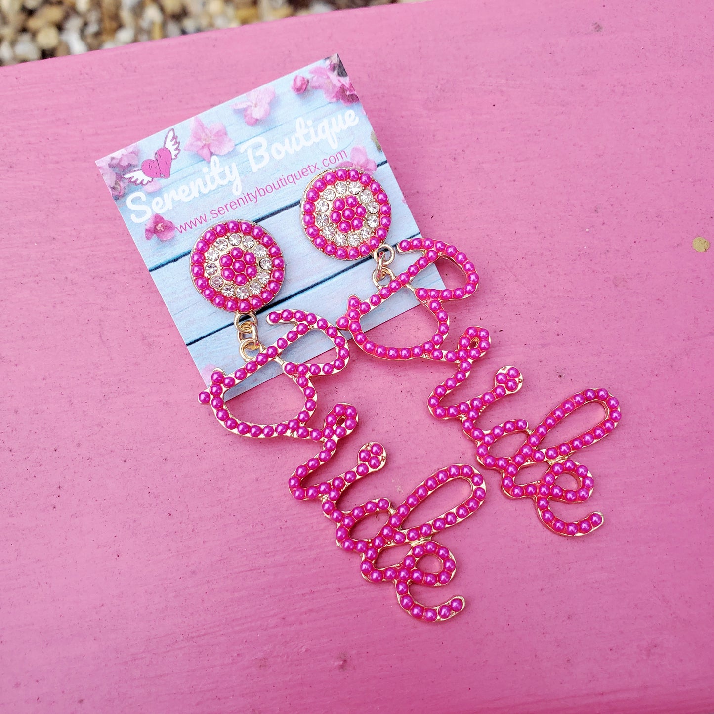 Pink Bride Earrings