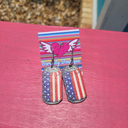 American Can Earrings