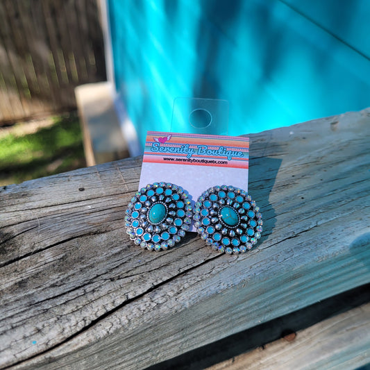 Turquoise Princess Stud