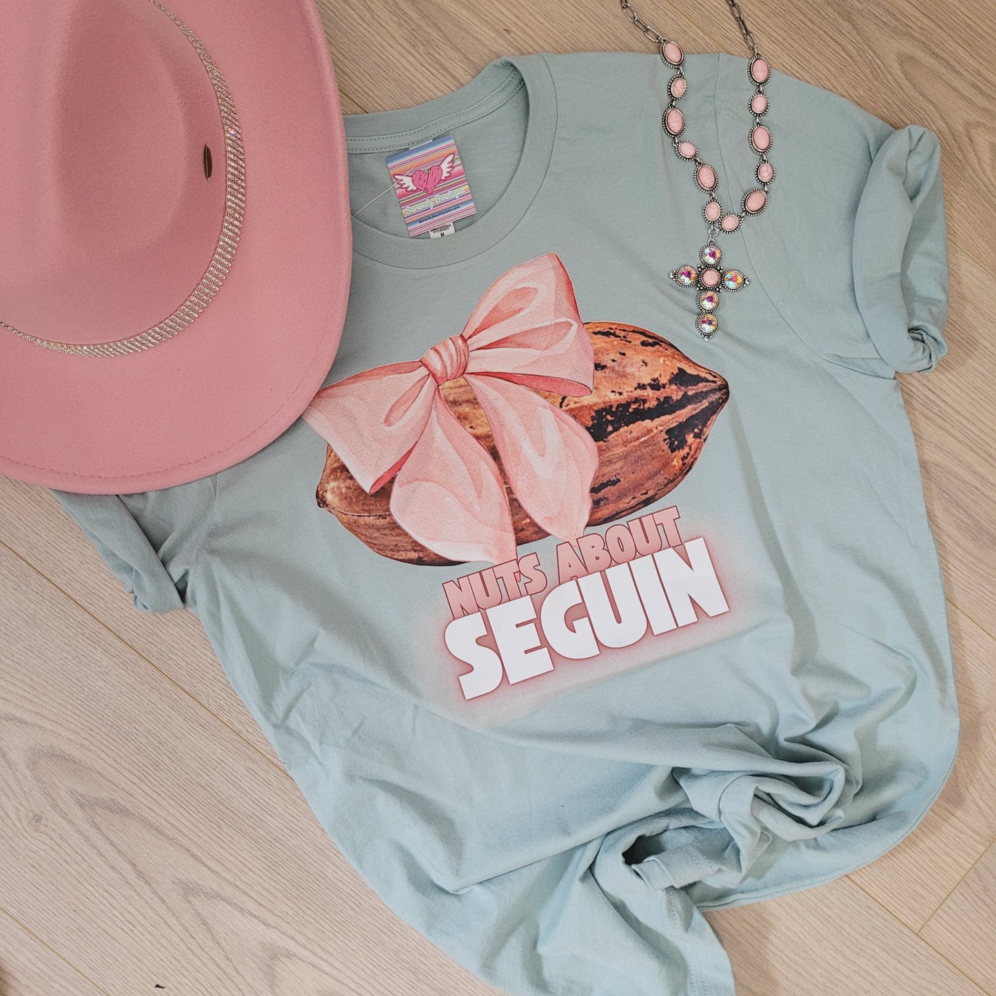 Nuts About Seguin Pecan Tee