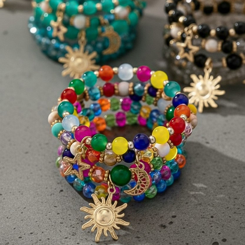 Sunburst Bracelet Stack