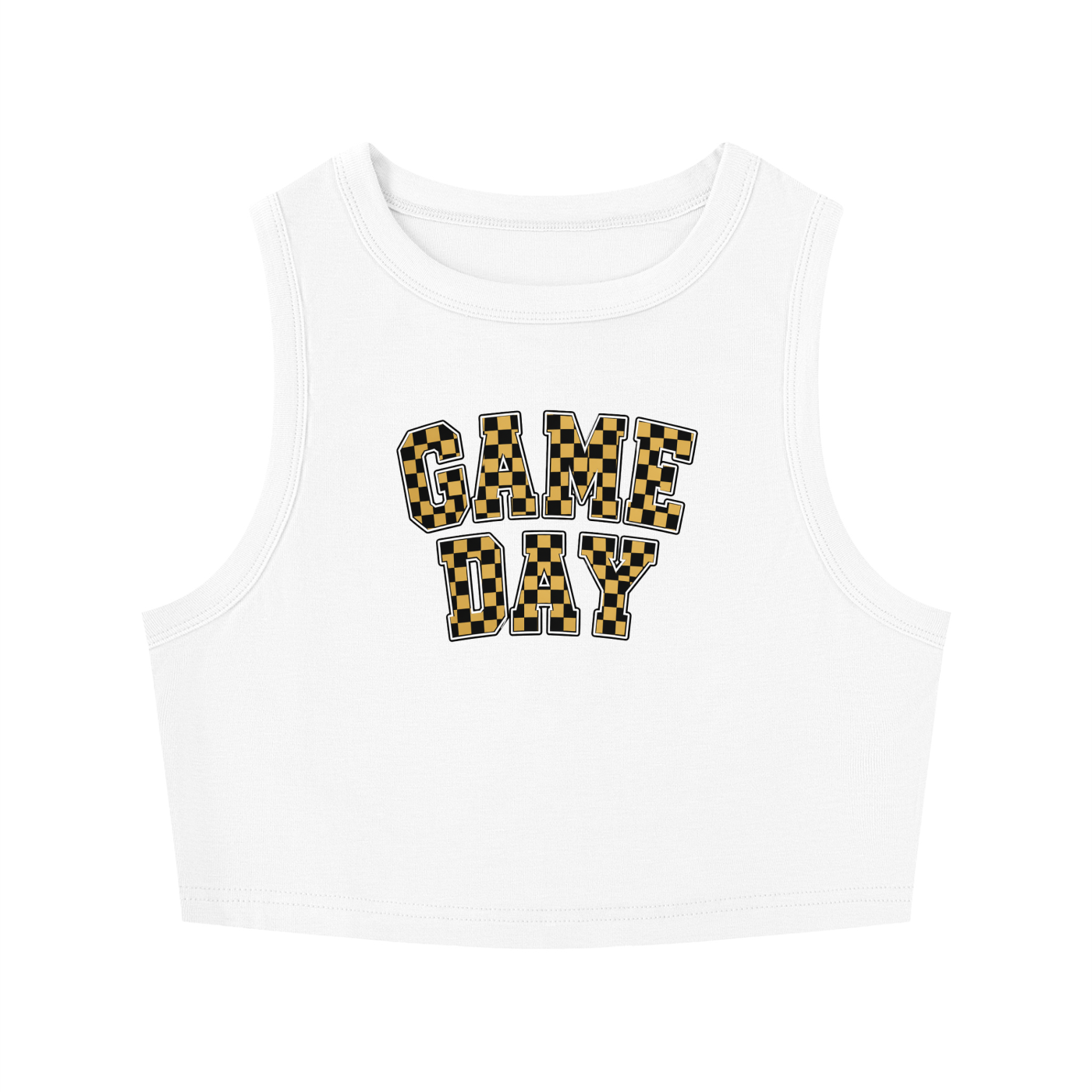 Golden Game Day Cropped Tank (Pre-sale)