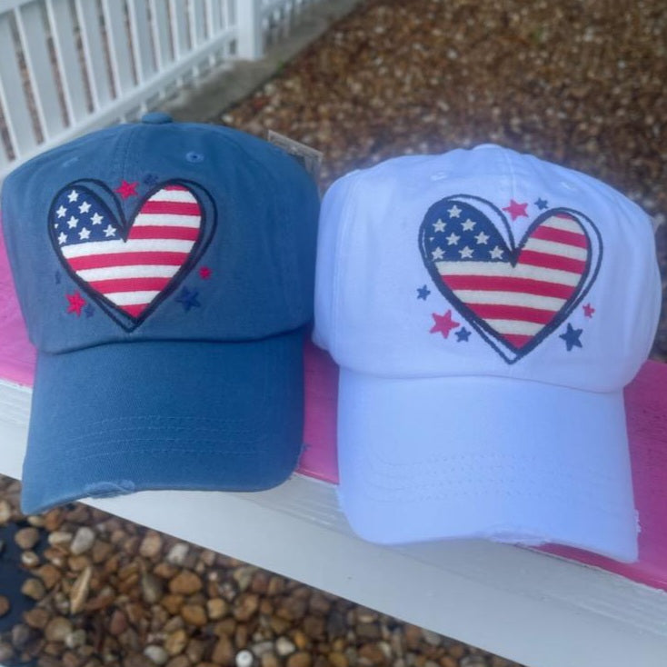 USA Hearts Hat