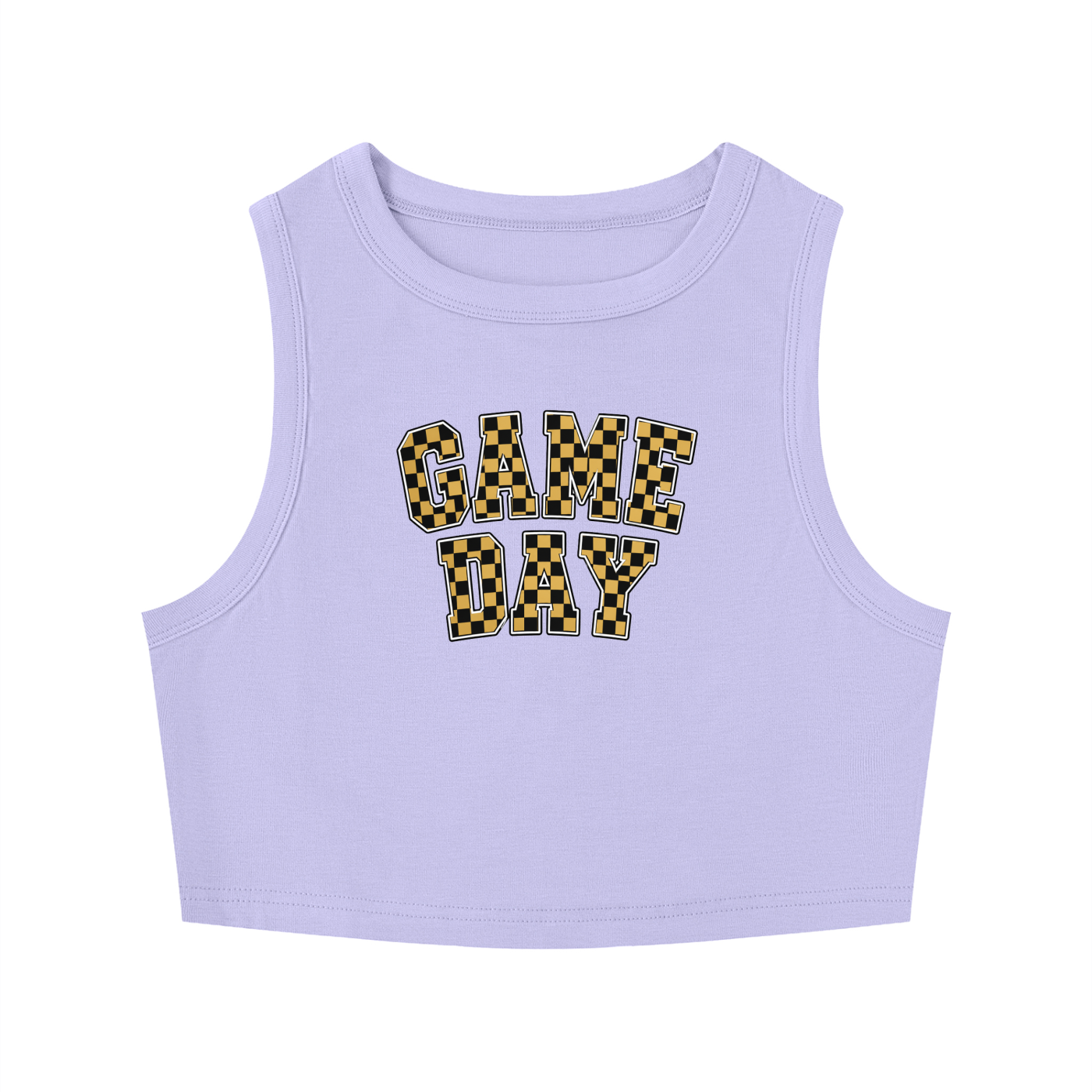 Golden Game Day Cropped Tank (Pre-sale)