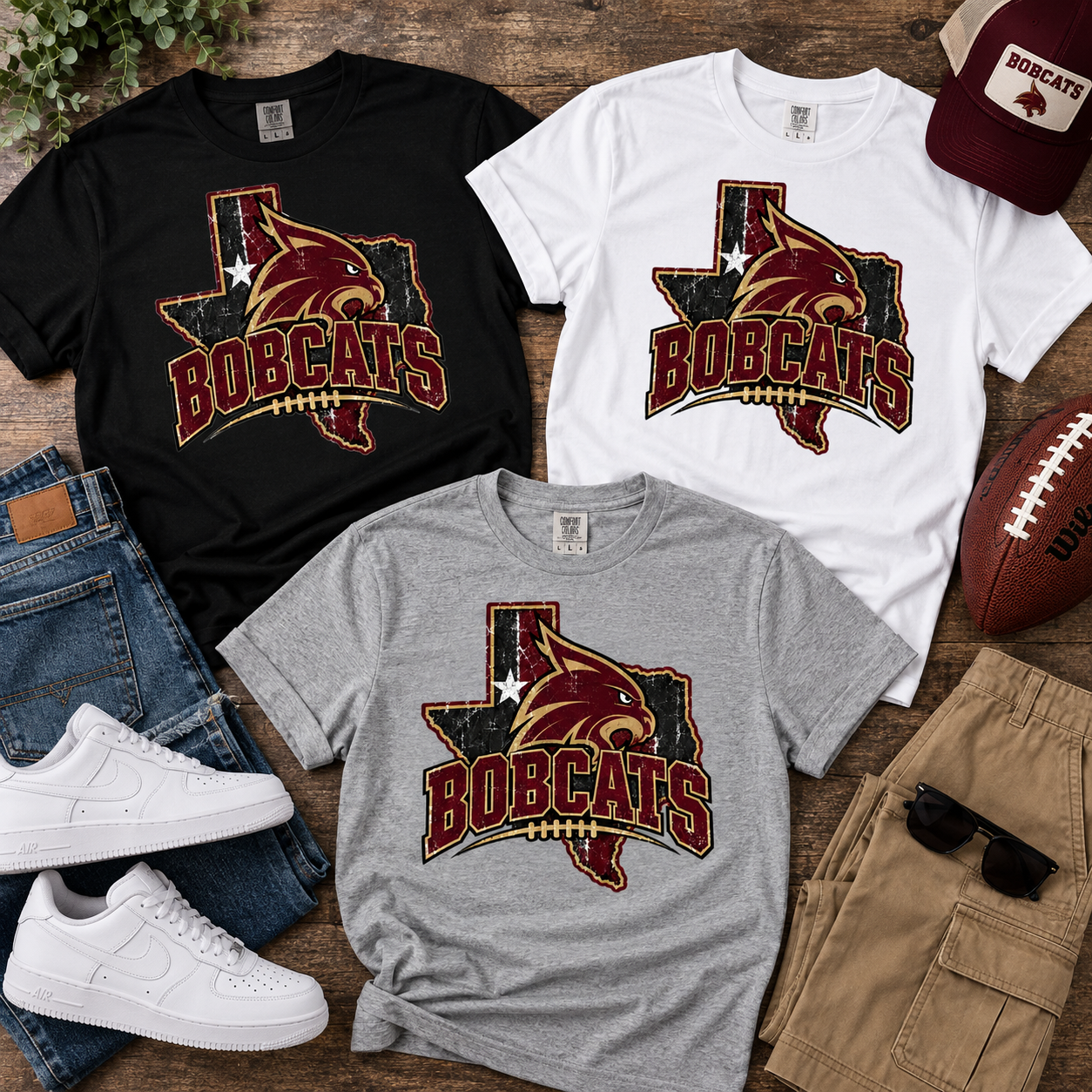 Texas Universities Vintage Tee *PREORDER*