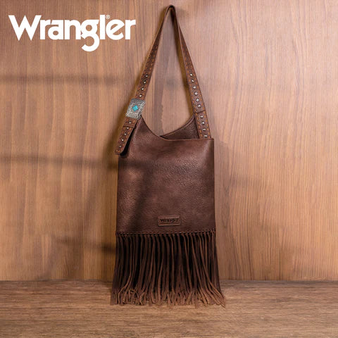 Wrangler Concho Fringe Hobo Bag