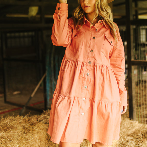 Denim Rodeo Dress – Serenity Boutique Tx