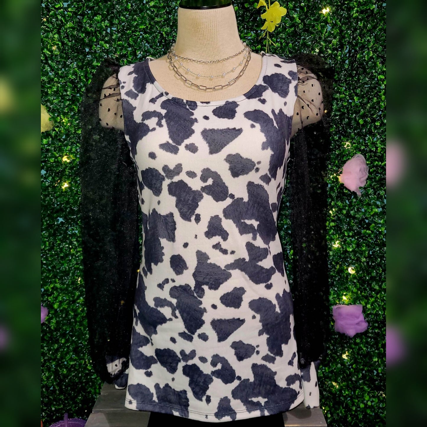 Maybelle Cow Print Blouse