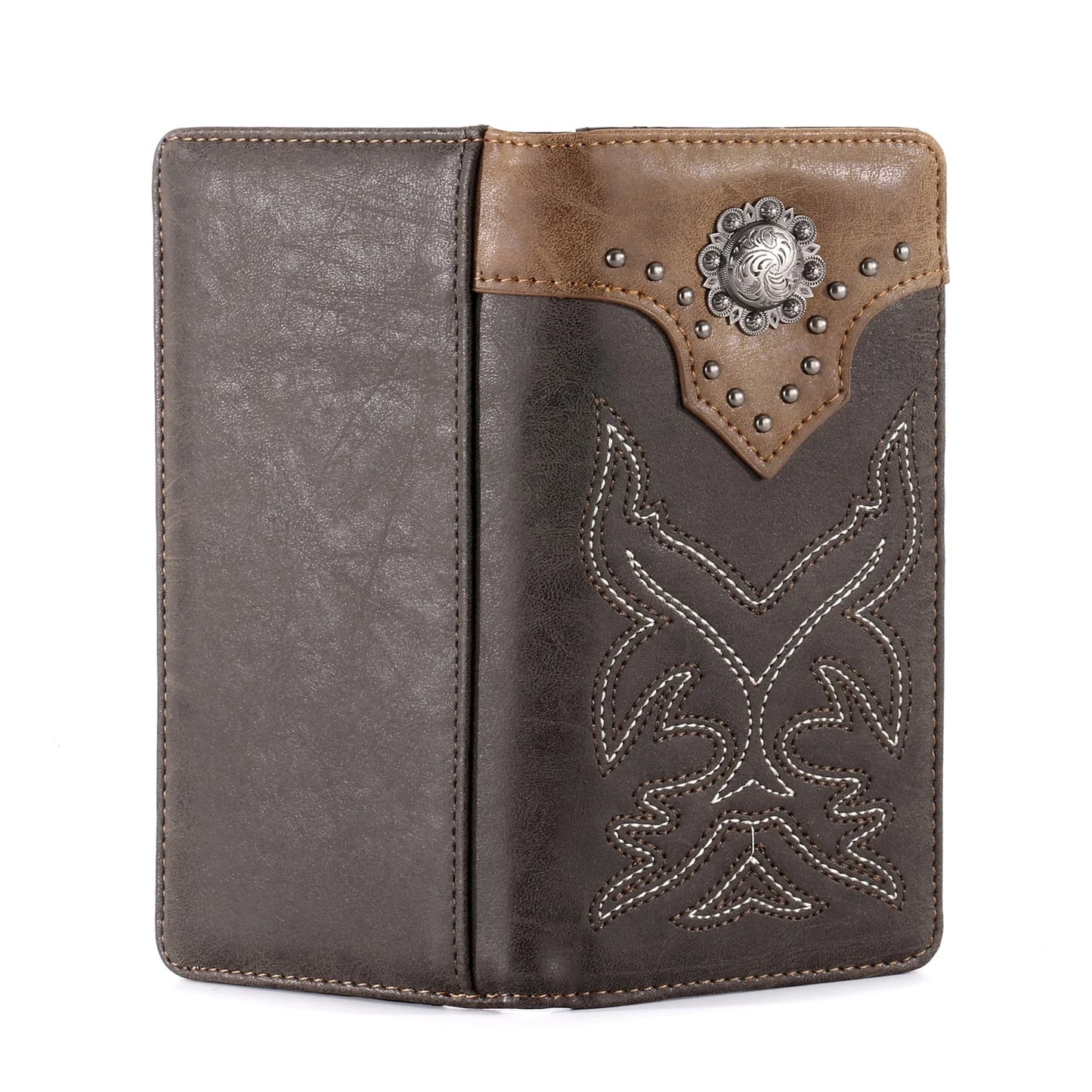 Montana West Mens Boot Scroll Wallet