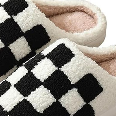 Cute & Cozy Checkered Slippers