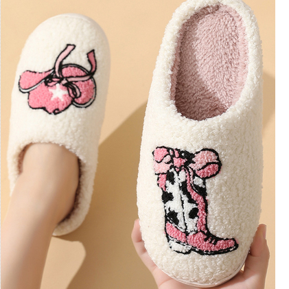 Cute & Cozy Cowgirl Slippers