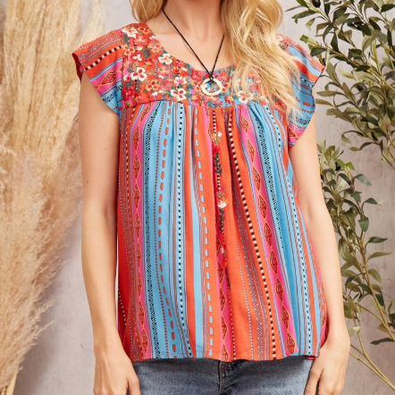 Charming Whimsy Blouse (Plus Size)