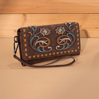 Montana West Embroidery Pocket Book Wallet