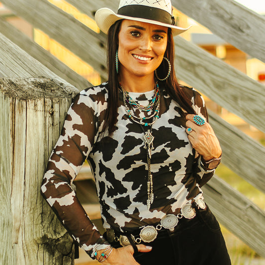 Cowgirl Mesh Long Sleeve