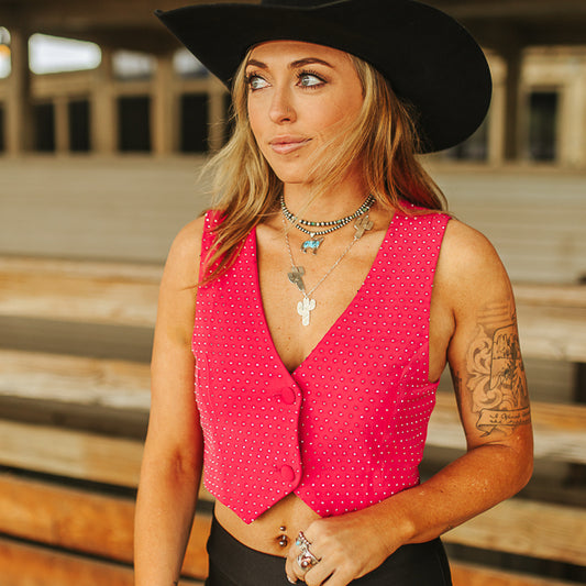 Rhinestone Cowgirl Vest