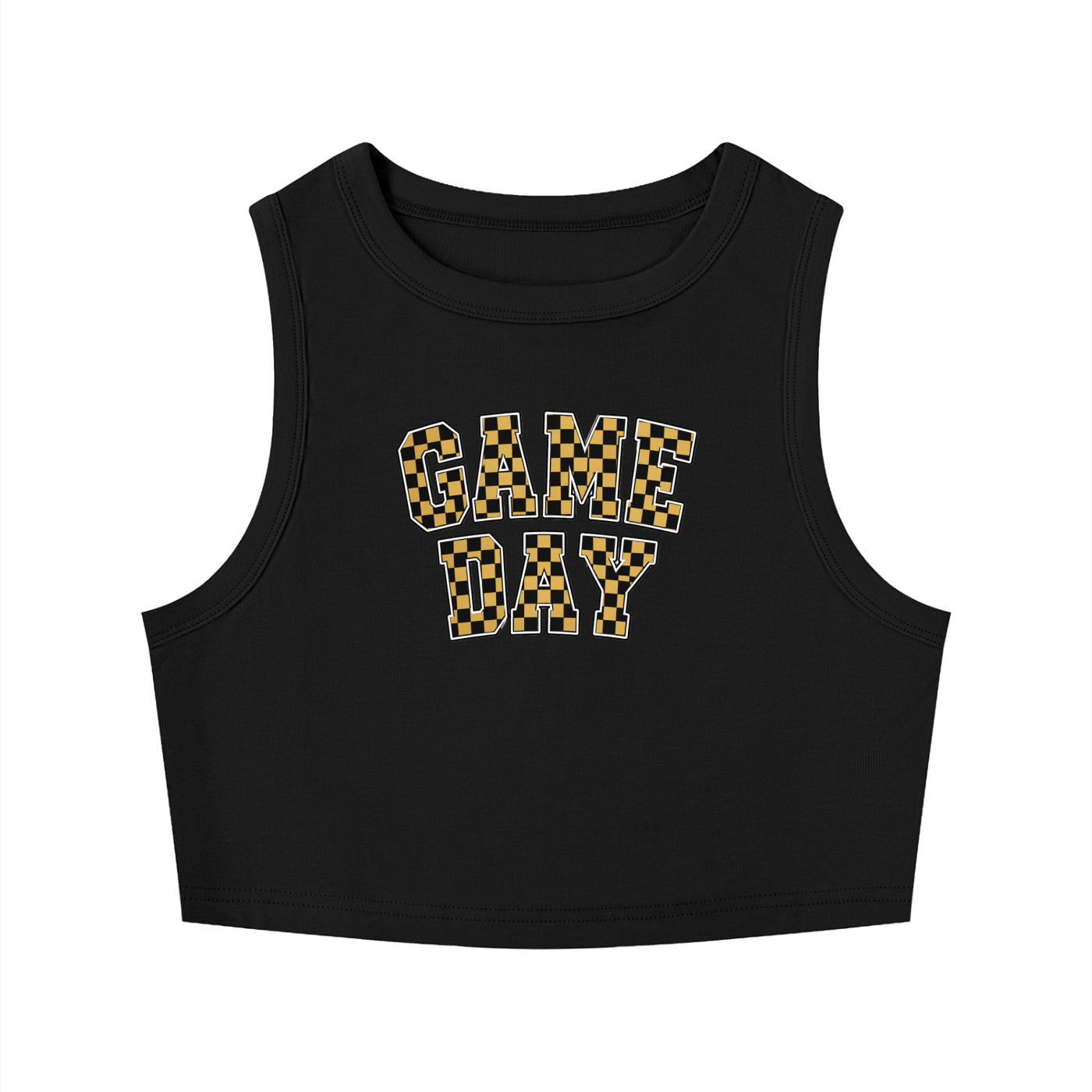 Golden Game Day Cropped Tank (Pre-sale)