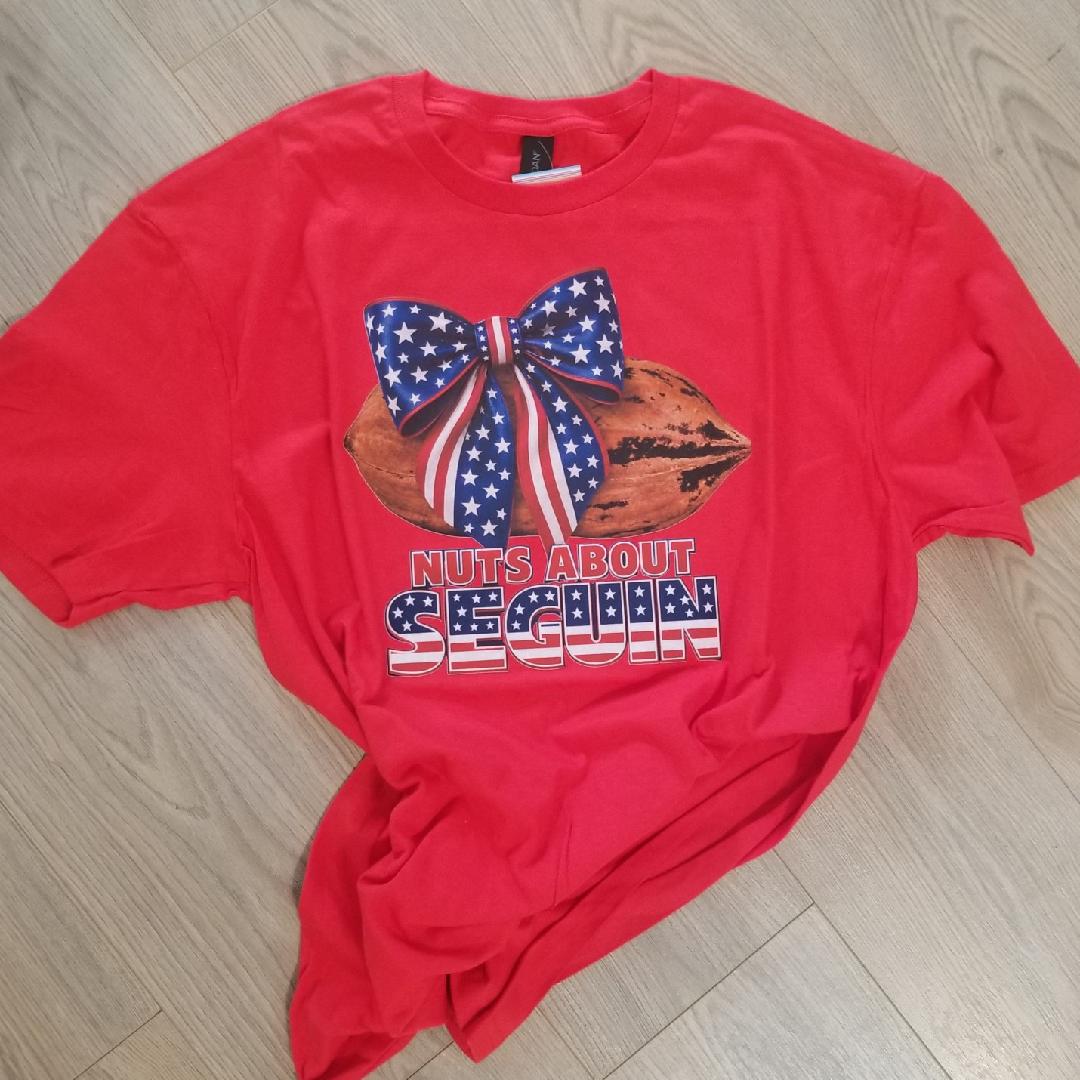 Patriotic Nuts About Seguin Tee