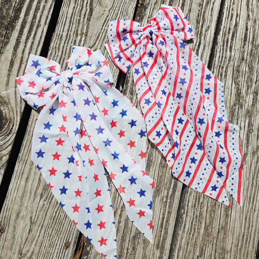 Patriotic Ribbon Bow