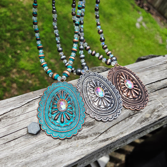 Make it Easy Concho Necklace